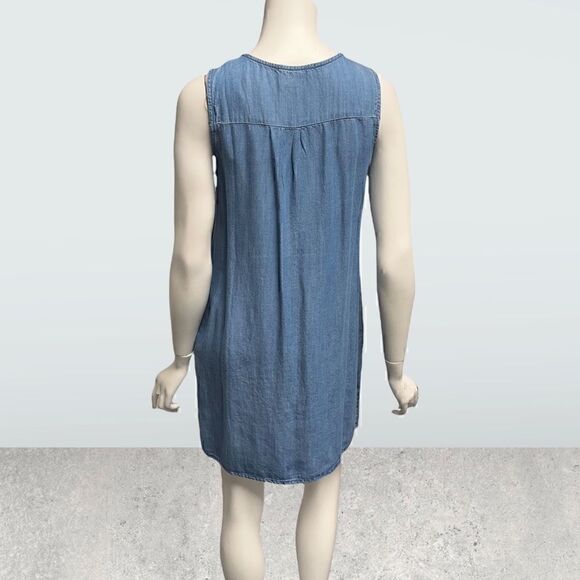 Love Stitch Rayon Embroidered Sleeveless Mini Dress - Picture 4 of 7